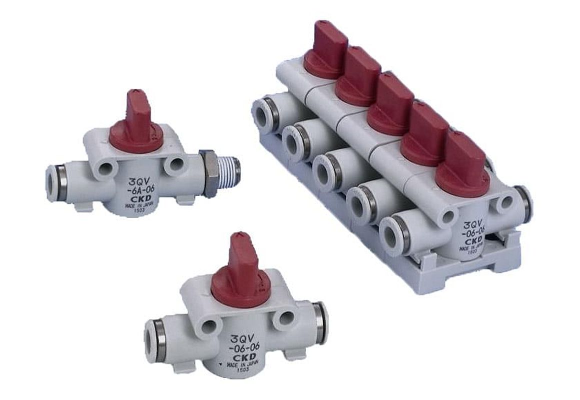CKD series 2QV/3QV manual valves (image 840x580px)