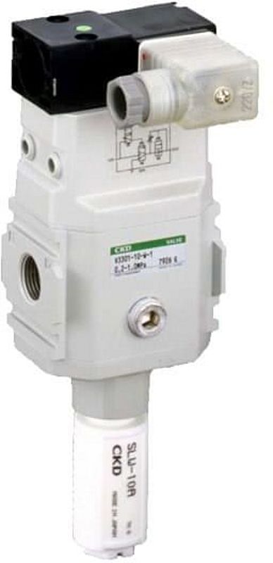 CKD series V-300 modular slow start valve - white (image 840x580px)